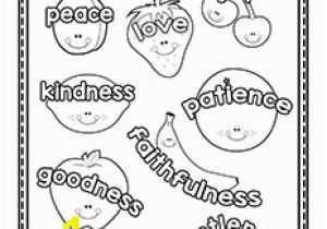 Fruit Of the Spirit Goodness Coloring Page Fruit Of the Spirit Printables Christian Preschool