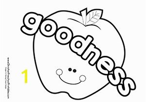 Fruit Of the Spirit Goodness Coloring Page Fruits Of the Spirit Bible Coloring Pages