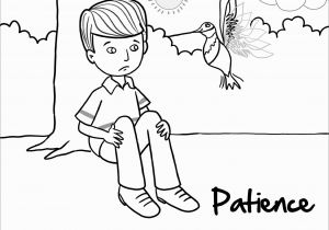 Fruit Of the Spirit Patience Coloring Page Coloring Books