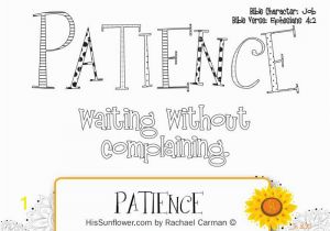 Fruit Of the Spirit Patience Coloring Page Printable Fruit Of the Spirit Patience Coloring Pages