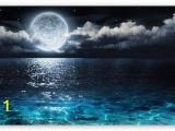 Full Moon Wall Murals Moon and Ocean Hd Desktop Wallpaper High Definition