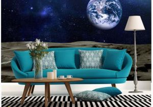 Full Moon Wall Murals wholesale Custom Wall Mural Wallpaper Earth Moon Starry Sky 3d Tv Backdrop Wall Paper Home Decor Hd Wallpaper Pc Full Hd Wallpaper S From