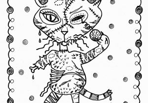 Full Page Halloween Coloring Pages 5 Pages Fantasy Cats Instant S Scarry Halloween