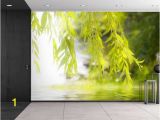 Full Size Wall Murals Tree Framing A Serene Lake Wall Mural Removable Sticker
