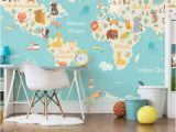 Full Wall Map Mural Custom Children Wallpaper Cartoon World Map Murals for the Living Room Children S Room Wall Wallpaper Pvc Free Wallpapers Backgrounds Free Wallpapers