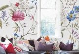 Full Wall Mural Wallpaper Floral Wallpaper Old Painting Plants Mural Self Adhesive