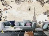 Full Wall Murals Cheap Europe Paris the Eiffel tower Wallpaper Murals Living