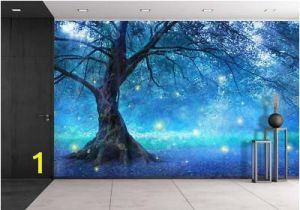 Full Wall Murals forest Fairy Tree In Mystic forest Photo Wallpaper Wall Mural