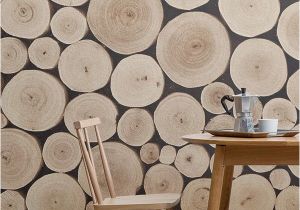 Full Wall Murals Uk Chopped Beech Log Wall Mural Muralswallpaper