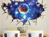 Galaxy Mural Diy Creative Space Galaxy Stars Planets Universe 3d Wall Mural