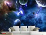 Galaxy Mural Diy Custom 3d Murals Galaxy Fluorescent Wallpapers Moisture Home