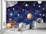 Galaxy Mural Diy Custom 3d Wallpaper Murals Hand Painted Universe Galaxy Planet