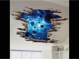 Galaxy Wall Mural Diy 3d Space Galaxy Wall Sticker