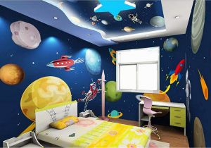 Galaxy Wall Mural Diy Wall Murals 3d Wallpaper Cartoon Hand Painted Universe