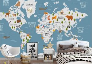 Game Of Thrones Map Wall Mural â¦beibehang Custom Wallpaper Cartoon World Map Tv Background