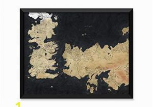 Game Of Thrones Map Wall Mural Westeros Map Game Thrones Minimalist Poster Home Decor College Dorm Room Decorations Wall Art