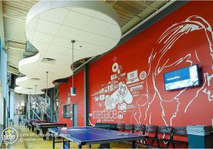 Game Room Wall Murals Artistic Wall Mural for A Student Center