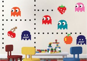 Game Room Wall Murals Pac Man Wall Decal Video Game Wall Decal Murals Kids Bedroom Diy