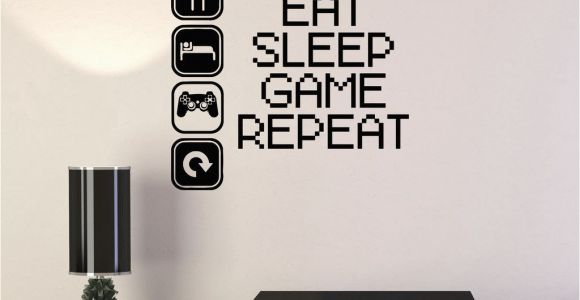 Game Room Wall Murals Vinyl Decal Gaming Video Game Gamer Lifestyle Quote Wall Sticker