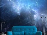 Gaming Wall Murals Uk Night Sky with Nebula Wall Mural