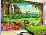 Garage Wall Mural Ideas Amazon 3d Wallpaper Children Cartoon forest Landscape