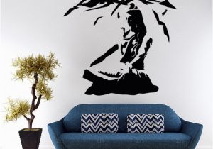 Garden Mural Stencils Lord Shiva Wall Sticker Vinyl Hindu God Decals Meditation Stencil