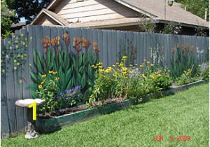 Garden Murals for Outdoors Fence Art 25 Pieces Of Art Using A Backyard Fence as the Canvas