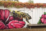 Garden Murals for Outdoors I Spent My Sunday Morning Painting A Bee On the Fence Of A Local
