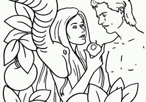 Garden Of Eden Coloring Pages Free Printable Picture Of Adam and Eve In the Garden Of Eden to Color
