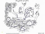 Garden Of Eden Coloring Pages Free Printable the Garden Of Eden Full