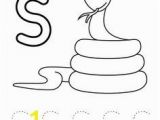 Garter Snake Coloring Page Letter S for Snake Free Coloring Page Printable