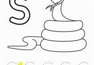 Garter Snake Coloring Page Letter S for Snake Free Coloring Page Printable