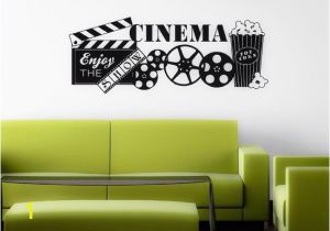 Gathering Place Wall Mural Family theatre Movie Night theme Popcorn Wall Mural Decal