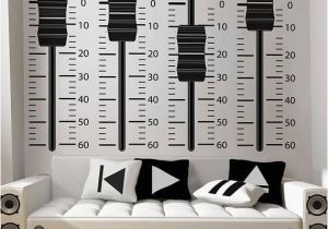 Gathering Place Wall Mural Mixing Console Sliders Wall Decal Recording Studio Music