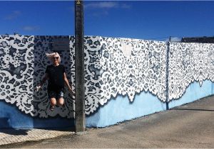 Gathering Place Wall Mural Nespoon Turns Lace Into Street Art