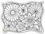 Gel Pen Coloring Pages Flower Coloring Page Freebie