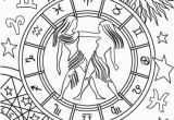 Gemini Coloring Pages Gemini Zodiac Sign Coloring Page