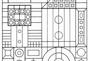 Geometric Shape Coloring Pages Coloring Page to Use while Learning Geometric Shapes