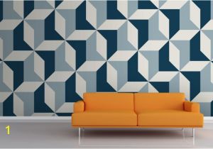 Geometric Wall Murals Uk Abstract Blue Geometric Wallpaper Patterns