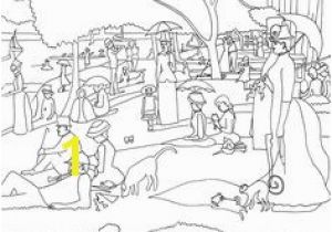 George Seurat Coloring Pages 88 Best Art Coloring Pages