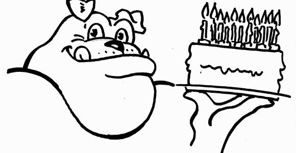 Georgia Bulldogs Coloring Pages Uga Birthday Dawg Coloring Sheet Printable