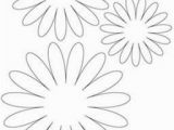 Gerbera Daisy Coloring Page Template Flower