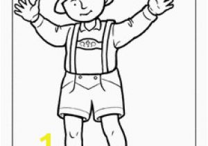 German Coloring Pages for Kids German Traditional Clothing Coloring Page
