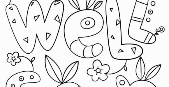 Get Well soon Printable Coloring Pages Get Well soon Doodle Coloring Page
