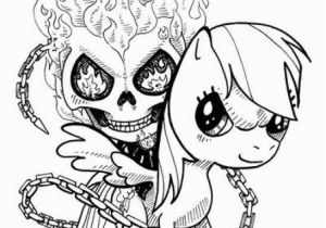 Ghost Rider Coloring Pages Ghost Rider Riding My Little Pony Coloring Page