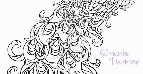 Giant Coloring Murals Realistic Peacock Coloring Pages Free Coloring Page Printable