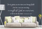 Giant Coloring Wall Murals Amazon Vinyl Wall Decal Ephesians 2 8 9 for by Grace