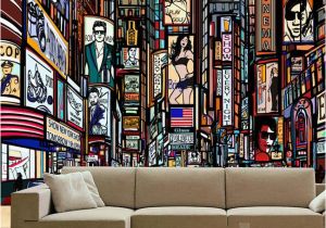 Giant Coloring Wall Murals New Three Dimensional European Style Street Color 3d Large