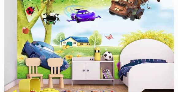 Giant Scenic Wall Mural Custom 3d Silk Mural Wallpaper Big Tree Scenery Fresh Children S Room Cartoon Background Mural Wall Sticker Papel De Parede Designer Wallpaper