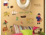 Giant Treasure Map Wall Decoration Mural 45 New Treasure Hunt Wall Decals Pirates Bedroom Stickers Kids Room Decorations